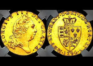 Top Pop 1796 George III Great Britain London Mint Gold Spade Guinea NGC MS64 - Picture 1 of 6