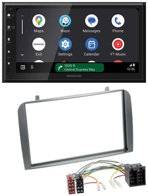 Kenwood DAB Bluetooth USB MP3 2DIN Autoradio für Alfa Romeo GT 147 00-10 anthraz - Bild 1 von 4
