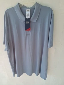 Polo Reebok 2XL Vintage Azul Para Hombre Manga Corta Rendimiento Entrenamiento  - Imagen 1 de 8