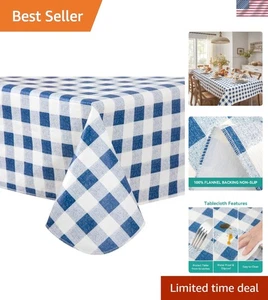 Langlebige & wasserdichte 52x70" Buffalo Plaid Tischdecke - perfekt für Versammlungen - Bild 1 von 11