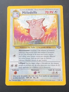 CARTE POKEMON MÉLODELFE 1/64 FR HOLO WIZARDS JUNGLE - TBE - Imagen 1 de 11