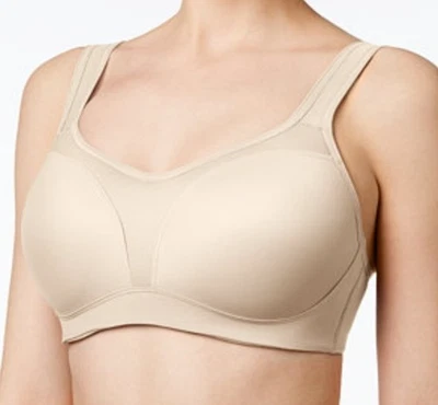 NEW WACOAL 38G Sports Bra Contour High Impact Underwire 853209 Beige Nude - Image 1 of 4