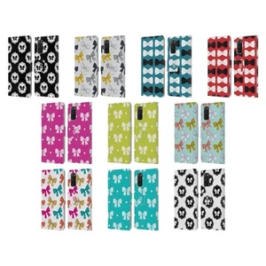 HEAD CASE DESIGNS RIBBON PATTERNS LEATHER BOOK WALLET CASE FOR SAMSUNG PHONES 1 - Picture 1 of 16