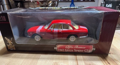 NEW/UNOPENED 1965 Alfa Romeo Giulia Sprint GTA Model Red Road Signature Deluxe - Image 1 of 4