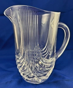 Vintage 1990er Royal Crystal Berg Magnolienmuster Glaskrug Saftkrug 6,75"x 7" - Bild 1 von 12