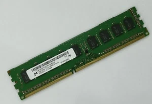 MT Micron 4GB DDR3 1333 ECC UDIMM RAM 2Rx8 PC3L-10600E MT18KSF51272AZ-1G4 240pin - Picture 1 of 4