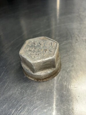 ESSEX MOTORS THREADED ALUMINUM HUB CAPS 1920'S DUST COVER Foto 1 de 4