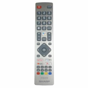 Genuine Sharp 2T-C40BI3KE2AB Voice TV Remote Control - Picture 1 of 1
