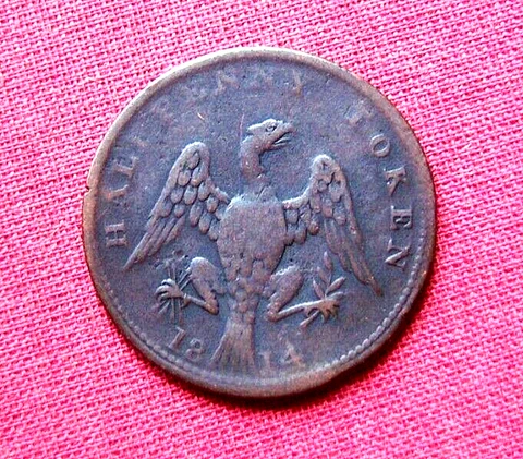 1813 Lower Canada Halfpenny Token "Eagle" Cover