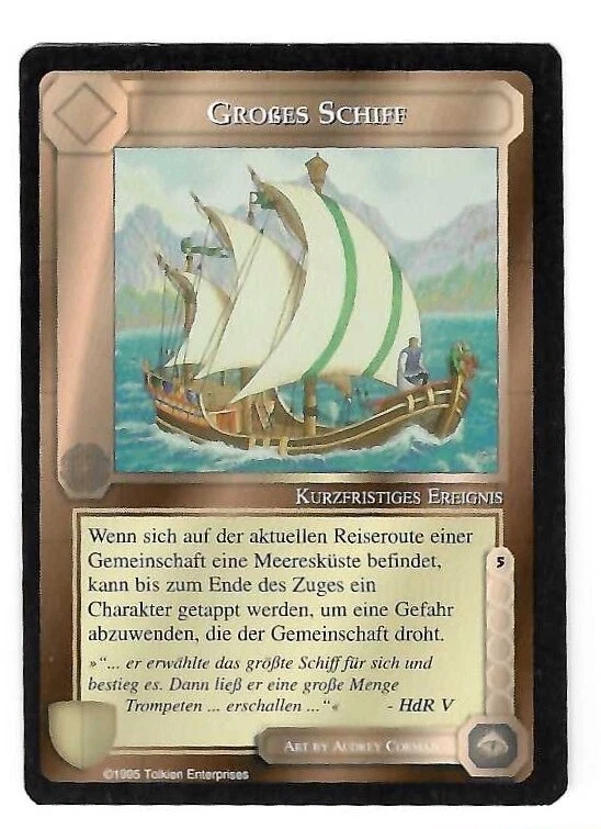 CCG 380 Mittelerde/Middle Earth ICE Großes Schiff - Greatr Ship - Bild 1 von 1