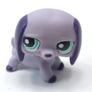Figura de juguete Dachshund púrpura perro Littlest Pet Shop 2006 LPS - Imagen 1 de 4