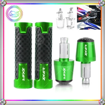 Para Kawasaki NINJA ZX6R Manillar Extremo Empuñadura Extremo Tapa y Manillar Foto 1 de 4