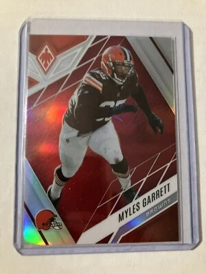 2022 Panini Phoenix Football Myles Garrett #22 Red /250 Browns - Image 1 of 2