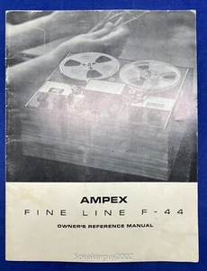 Original Ampex F-44 Fine Line Reel to Reel Owner's Manual - Picture 1 of 1