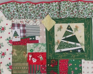 Slow stitch junk journal kit Patchwork block Fabric scraps Vintage fabric K#7 - Picture 1 of 10