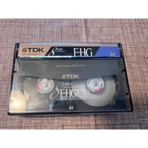 TDK 8mm Video Cassette EHG 120 Metal Particle Tape Neu Versiegelt - Bild 1 von 3