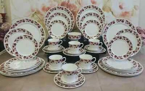 China de hueso vintage Ridgway carissima 40 piezas - Imagen 1 de 12