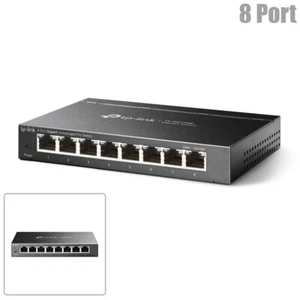 8-Port 10/100/1000Mbps LAN Ethernet Network Gigabit Desktop Smart Switch Laptop - Picture 1 of 2