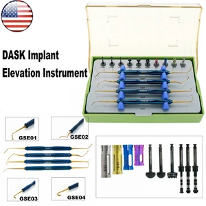 US DASK Dental Sinus Kits Implantat Erhöhung Bohrer Stopper Hand Instrument Werkzeug - Bild 1 von 19