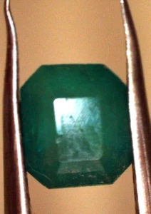 Esmeralda cuadrada verde intenso  0.25 cts - Picture 1 of 5