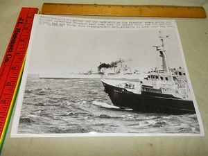 Katastrophen Presse Foto des Untergangs des US-Atom-U-Boot-Dreschers 1963 - Bild 1 von 2