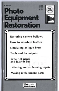 PHOTO EQUIPMENT RESTORATION BOOKLET, 1973 - NEW OLD STOCK - Picture 1 of 2