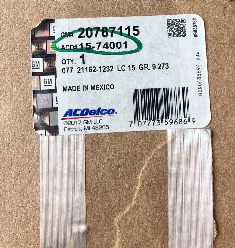 ACDelco 15-74001 Heating/Air Conditioning Control Panel w/Rear Defogger Switch^ - Image 1 of 1