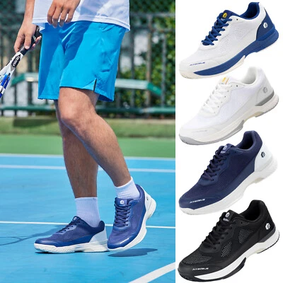 FitVille Men Pickleball Shoes Tennis Sneakers All Court Racquetball Wide Toe Box