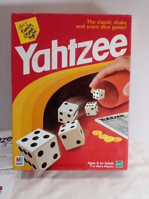 Yahtzee Original Family Board Dice Game Hasbro 1996 Milton Bradley Slightly Used - Image 1 of 4