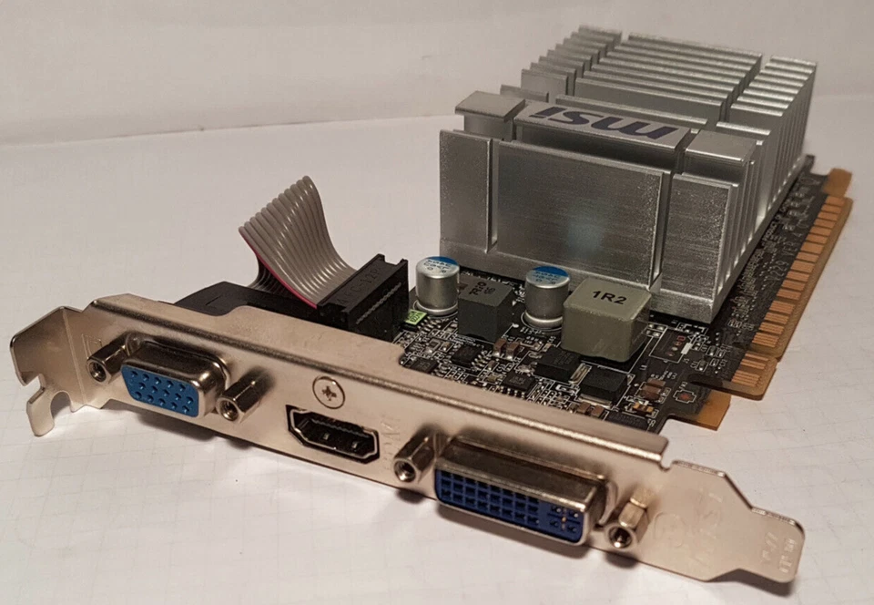 MSI nVidia GeForce 210 512MB N210-MD512D3H/LP PCI-E Video Graphics Card - Image 1 of 4