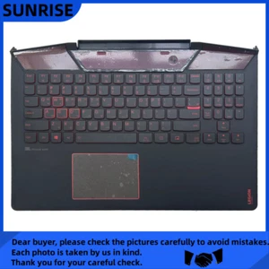 New Lenovo Legion Y720-15 Palmrest Cover Keyboard US Backlit Upper Case Touchpad - Afbeelding 1 van 5