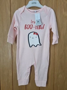 Halloween Girls Baby Gro Age 3-6 Months By Bluezoo Debenhams BNWT - Picture 1 of 3