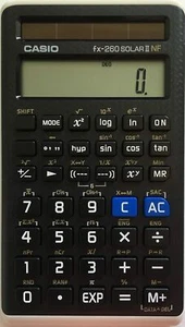 Casio FX-260SOLARIINF-IH SOLAR II Scientific Calculator 12 Digits Slide-on Cover - Picture 1 of 2