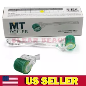 Gesichtsbehandlung 192 Pins Mikronadeln Titan Derma Roller 0,2-2 mm Falten Akne Narbenpflege - Bild 1 von 14