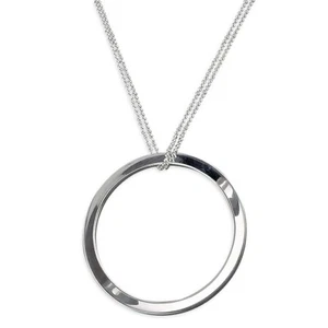 Circle Of Life Necklace Solid Sterling Silver 46cm / 18" Full Hallmark - Picture 1 of 2