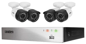 NEW UNIDEN GUARDIAN GDVR 4T40 FULL HD DVR SYSTEM W/ 4 WIRED WEATHERPROOF CAMERAS - Picture 1 of 4