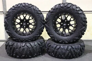 RUBICON 500 IRS 27" QUADKING 14" HURRICANE ATV TIRE & WHEEL KIT IRS1CA BIGGHORN - Picture 1 of 7