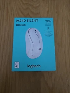 Logitech M240 Silent Bluetooth Mouse - Off White 4000 DPI Optical Sensor - Picture 1 of 2