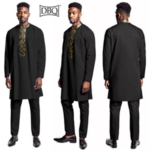 Men's 2 Pieces Blazer Suit Jacket Slim Pants Men's African Casual Business Suit - Picture 1 of 20