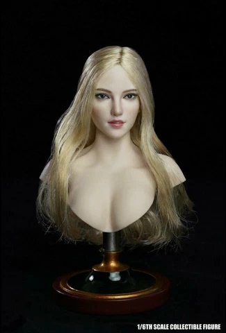SUPERDUCK 1/6 Female Head Sculpt SDH018 B for 12" PALE PHICEN TBL Figure Doll Cover