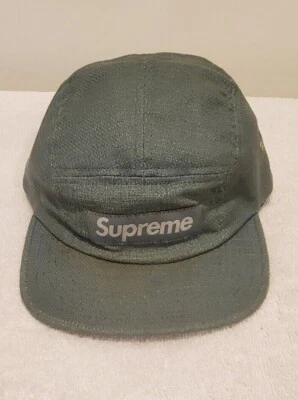 Supreme Box Logo Jacquard Moss Green 5 Panel Camp Cap USA Never Worn - Image 1 of 4