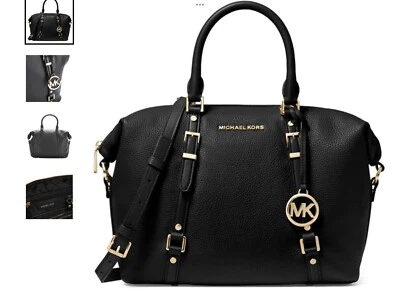 Bolso de Mano Michael Kors Bedford Legacy Mediano Convertible Negro Nuevo con Etiquetas Foto 1 de 4