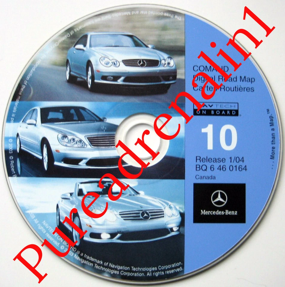 Mercedes Benz CLK 2004 CLK320 CLK500 CLK55 AMG disco de navegación GPS navegación CD Canadá Foto 1 de 1