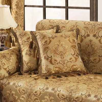 Роскошная наволочка 20 x 20 дюймов 1 шт., жаккардовая декоративная квадратная... - Изображение 1 из 4