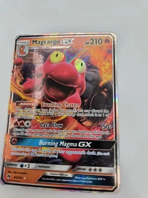 Magcargo GX 44/214 Lost Thunder (Pokemon) Half Art Ultra Rare Mint Condition - Image 1 of 4