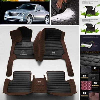 For Chrysler Crossfire Car Floor Mats Custom Waterproof Auto Liners Carpets Foto 1 de 4