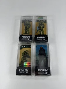 FiGPiN Halo Master Chief 4er Set KOMPLETTE Emaille Pins mit exklusiven NEU - Bild 1 von 8