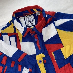 The Designdeal Clothing Co geometrisches Hemd passt groß Kunst zum Tragen Japan Urlaub - Bild 1 von 11