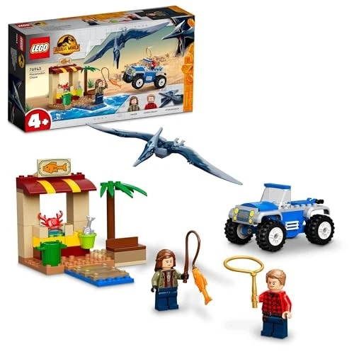 LEGO Jurassic World Chase the Pteranodon! 76943 Toy Block Present Vehicle - Image 1 of 4