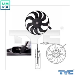 FAN ENGINE COOLING 802-0001 FOR VW AUDI A3/Sportback/S3 AXW/BLR/BVZ/BVY 2.0L - Picture 1 of 9